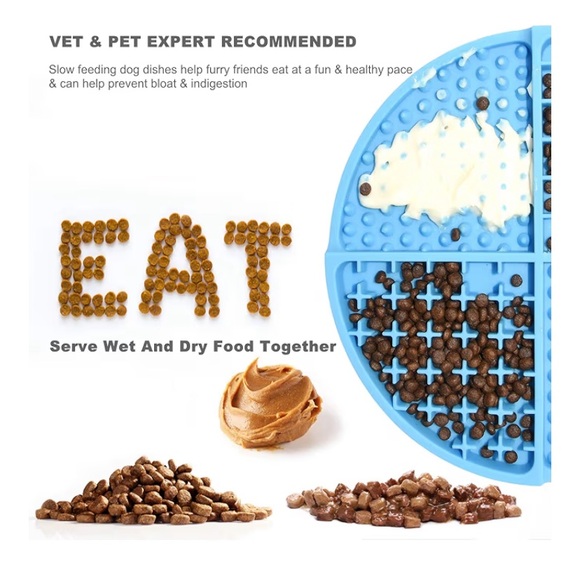 🌺 3/$25 🌺 Silicone Dog & Cat Lick Mat/ Slow Feeder | Heavy-Duty, Dishwasher Safe - Picture 6 of 7